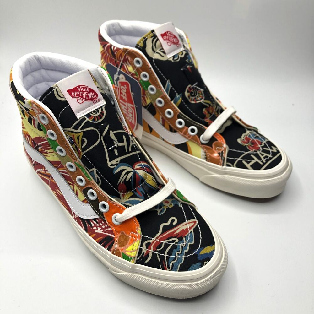 Vans Womens Off the Wall Sk8-Hi 38 Dx Anahmfcty Muli colour Lace up shoes 7 M